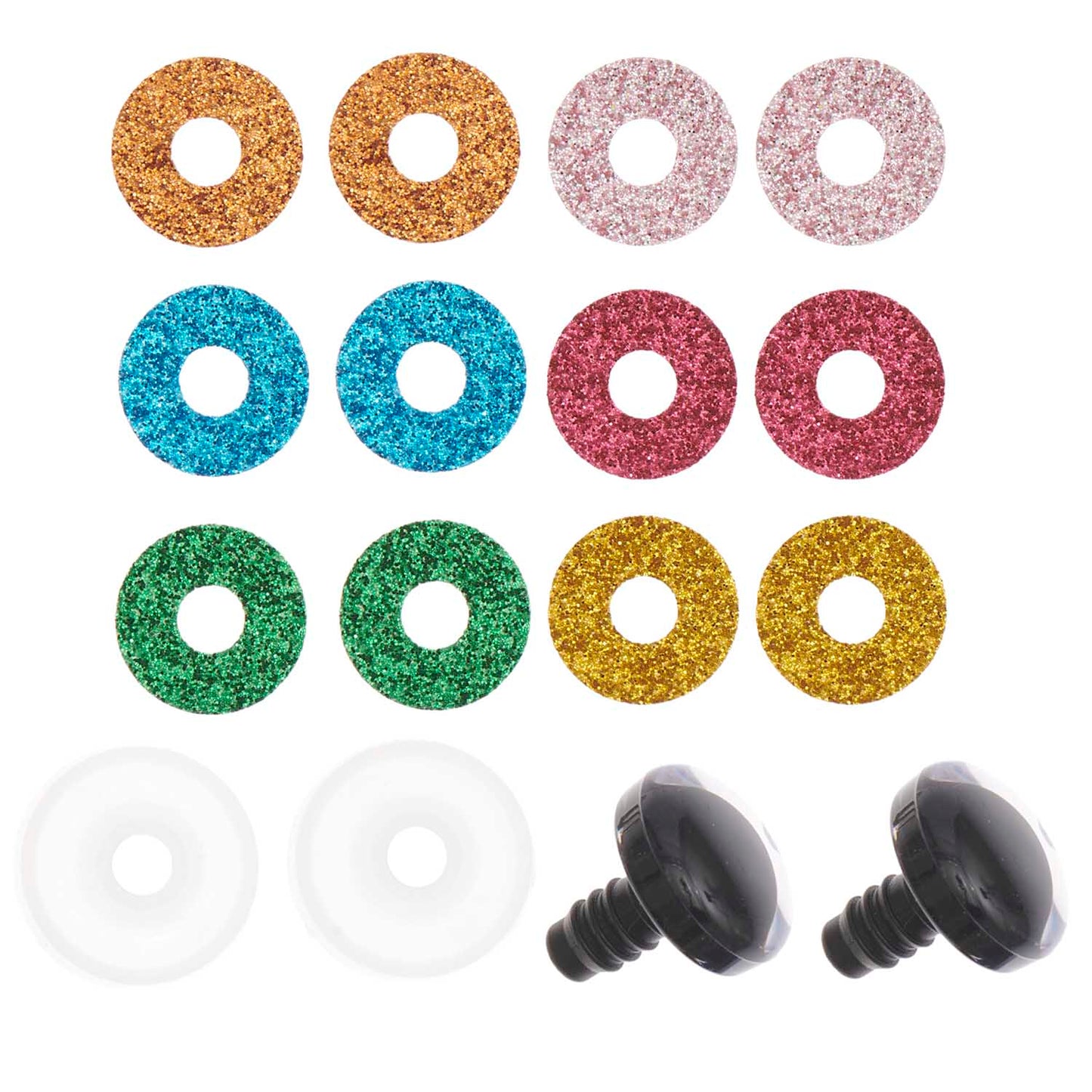 Rico Design Glitter Eyes | 20mm