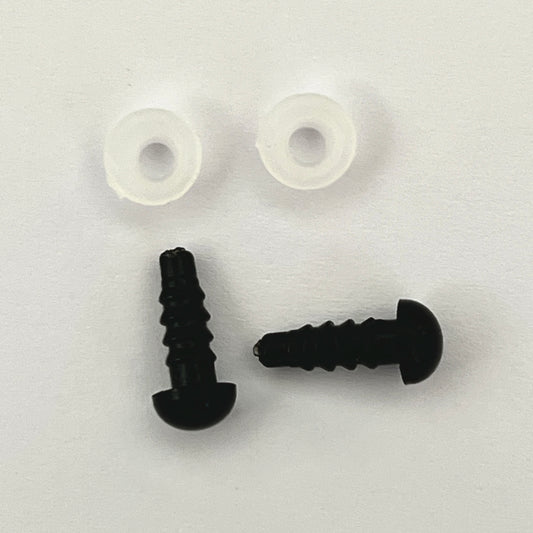6mm Black Toy Safety Eye Fully Compliant