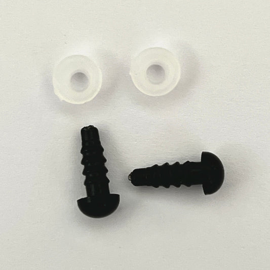 6mm Black Toy Safety Eye Fully Compliant