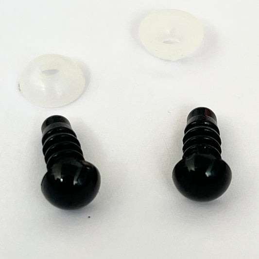 7mm Black Toy Safety Eye Fully Compliant