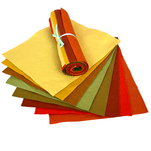 Creative Wool Blend Felt - 8 Sheet Colour Collections EN71, REACH & Annex II Compliant