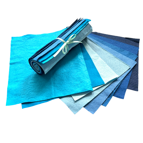 Creative Wool Blend Felt - 8 Sheet Colour Collections EN71, REACH & Annex II Compliant