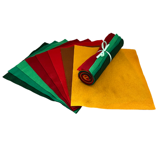 Creative Wool Blend Felt - 8 Sheet Colour Collections  EN71, REACH & Annex II Compliant