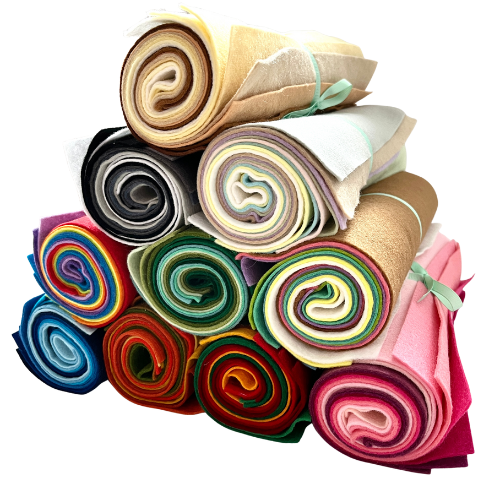 Creative Wool Blend Felt - 8 Sheet Colour Collections EN71, REACH & Annex II Compliant