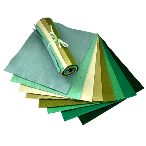 Creative Wool Blend Felt - 8 Sheet Colour Collections  EN71, REACH & Annex II Compliant