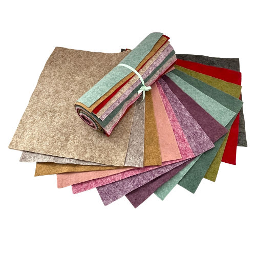 Wool Blend Heathered Felt - Colour Collection - EN71, REACH & Annex II Compliant