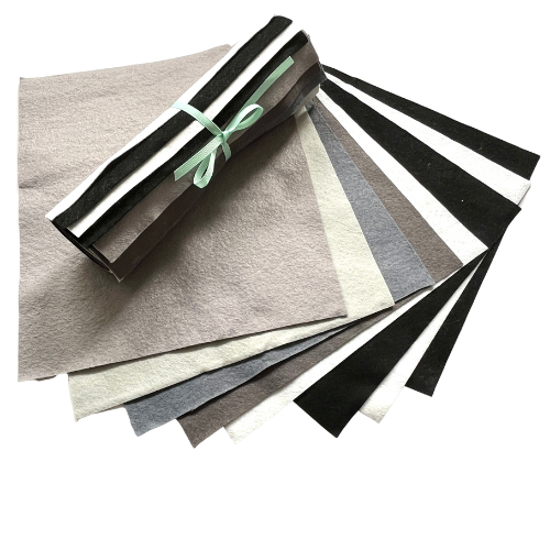 Creative Wool Blend Felt - 8 Sheet Colour Collections  EN71, REACH & Annex II Compliant