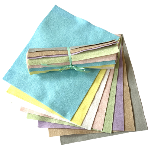 Creative Wool Blend Felt - 8 Sheet Colour Collections EN71, REACH & Annex II Compliant