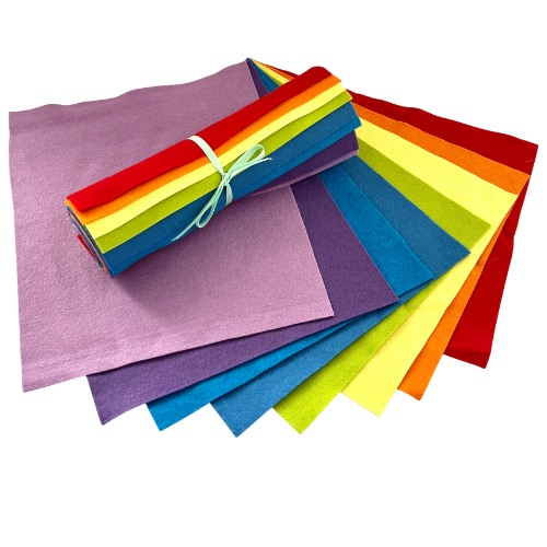 Creative Wool Blend Felt - 8 Sheet Colour Collections EN71, REACH & Annex II Compliant