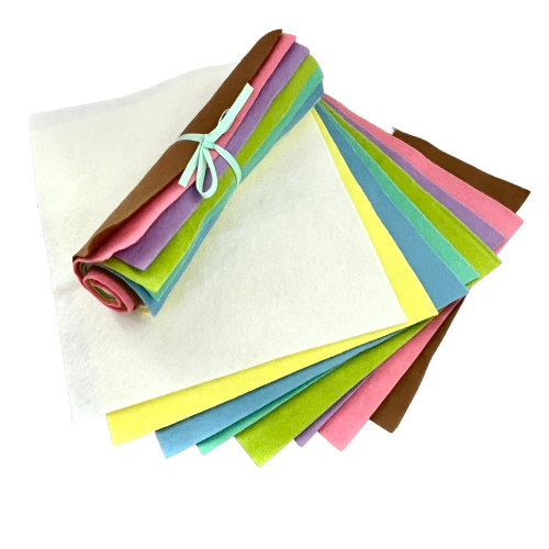 Creative Wool Blend Felt - 8 Sheet Colour Collections  EN71, REACH & Annex II Compliant