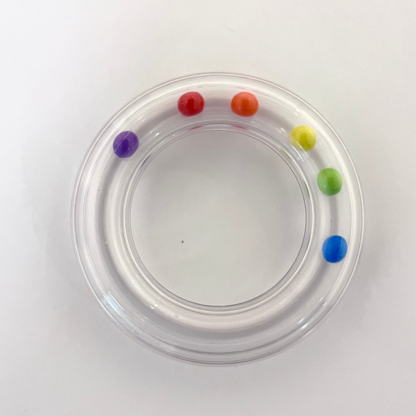 Rattle Rings - Rainbow  - EN71, REACH & Annex II Compliant