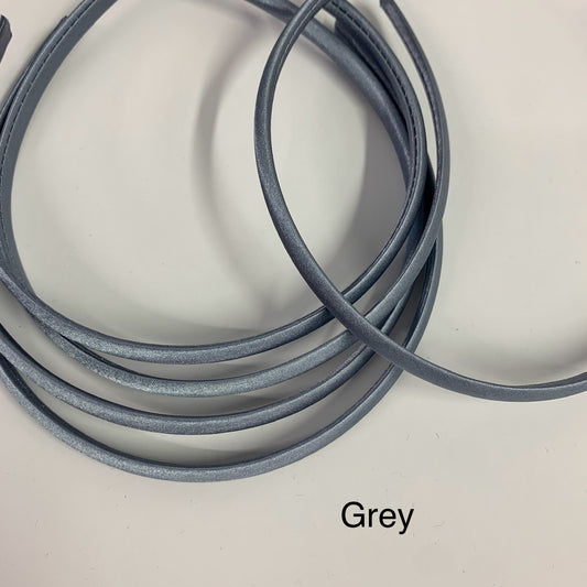 Grey Satin Headband