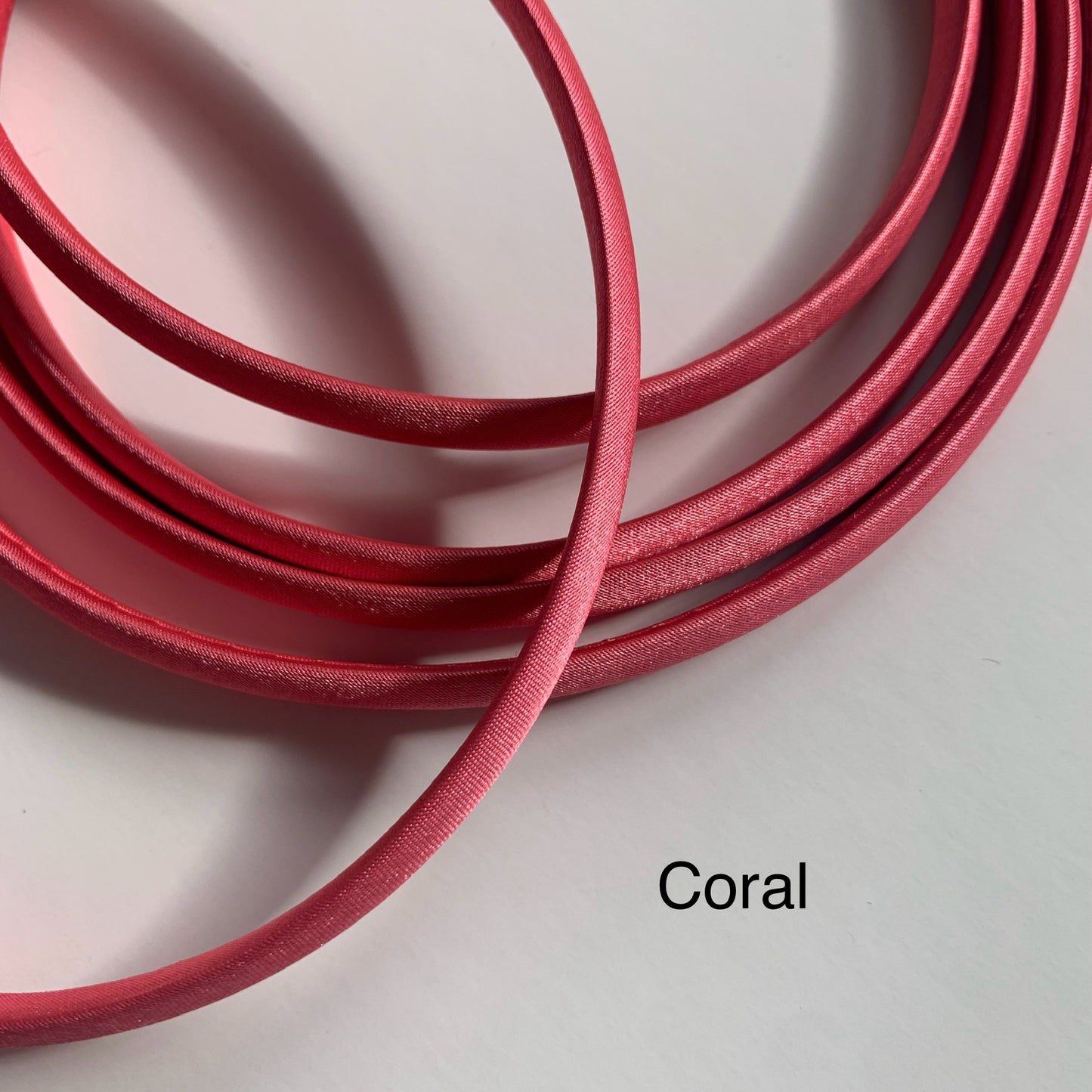 Coral Satin Headband
