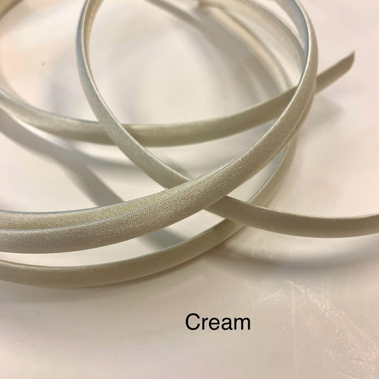 Cream Satin Headband