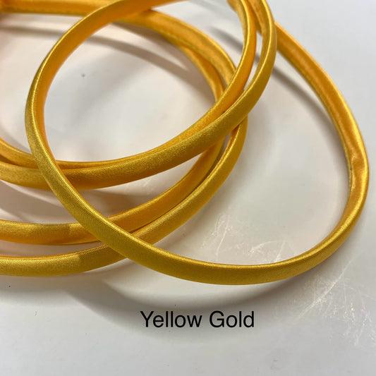Yellow Gold Satin Headband