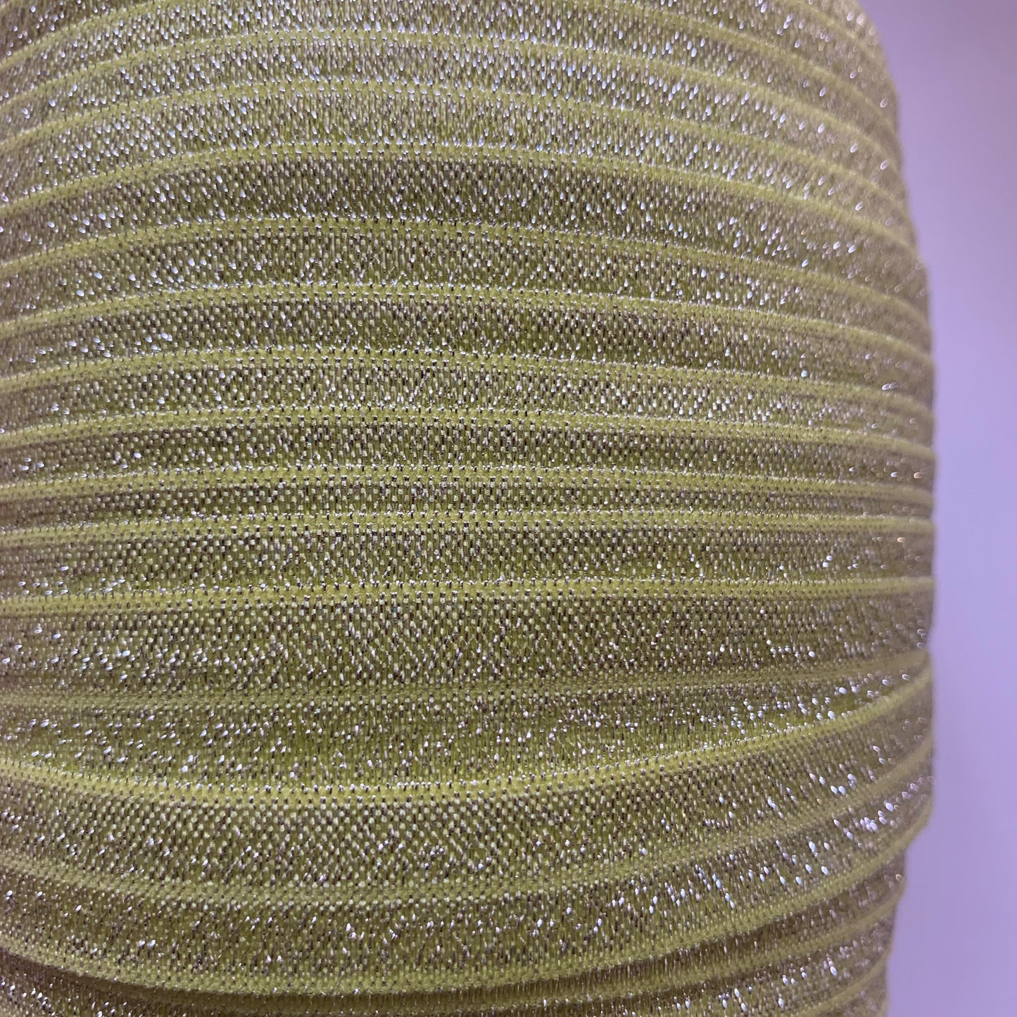Fold Over Elastic - Plain Glitter (2 metre lengths)