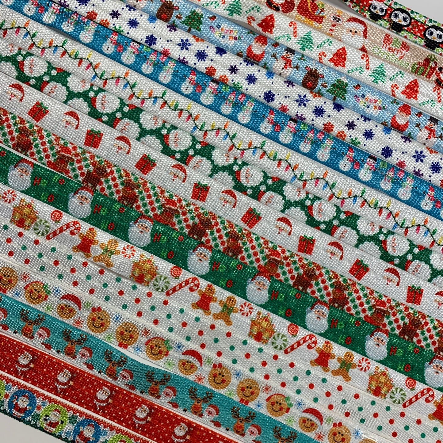Fold Over Elastic - Christmas Collection (2 metre lengths)