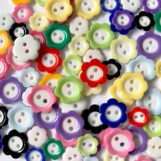 11mm Daisy Rim Buttons | EN71, REACH & Annex II Compliant
