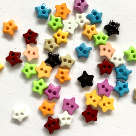 6mm Star Buttons | EN71, REACH & Annex II Compliant