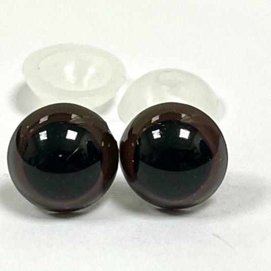 12mm BROWN Safety Eyes | EN71, REACH & Annex II compliant