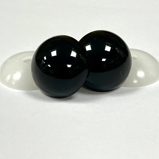 26mm Black Toy Safety Eyes - EN71, REACH & Annex II Compliant