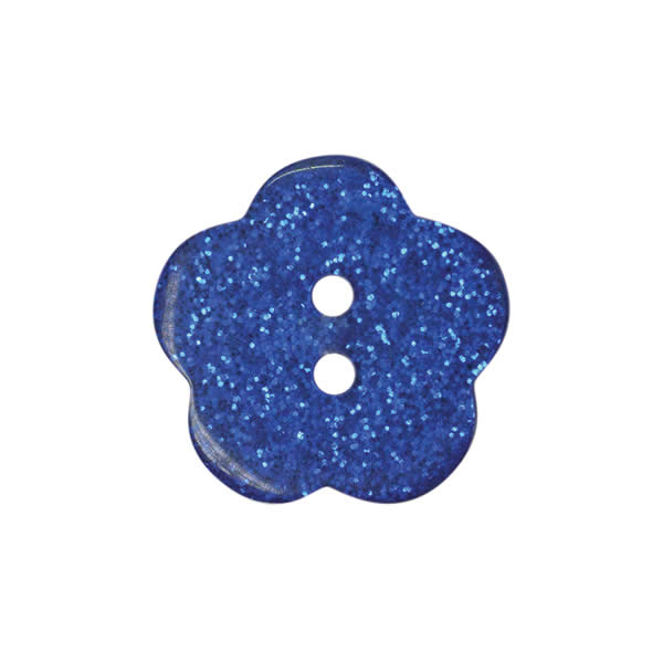 10mm Glitter Flower Buttons | EN71, REACH & Annex II Compliant