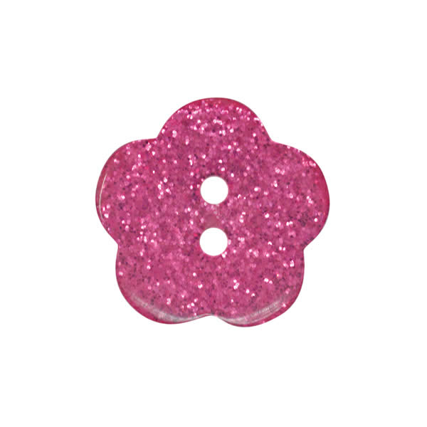 10mm Glitter Flower Buttons | EN71, REACH & Annex II Compliant