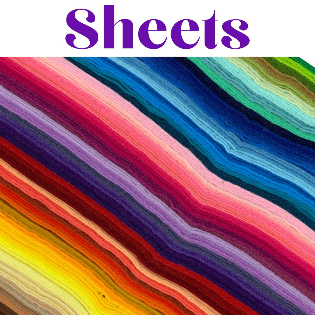 Creative Felt - Sheets - EN71, REACH & Annex II Compliant