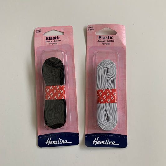 Hemline  General Purpose Elastic 6mm x 5m