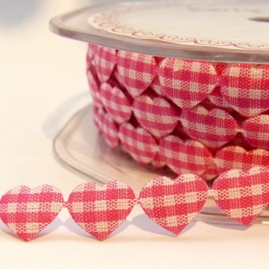 Gingham Heart Trim Bertie's Bows
