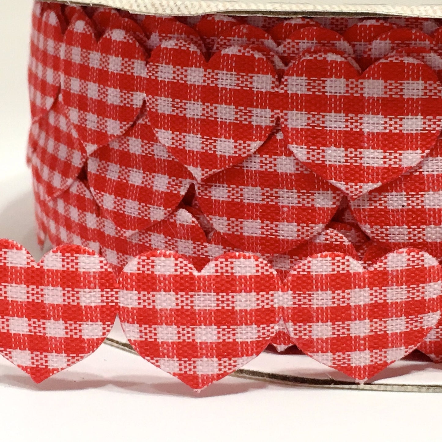 Gingham Heart Trim Bertie's Bows