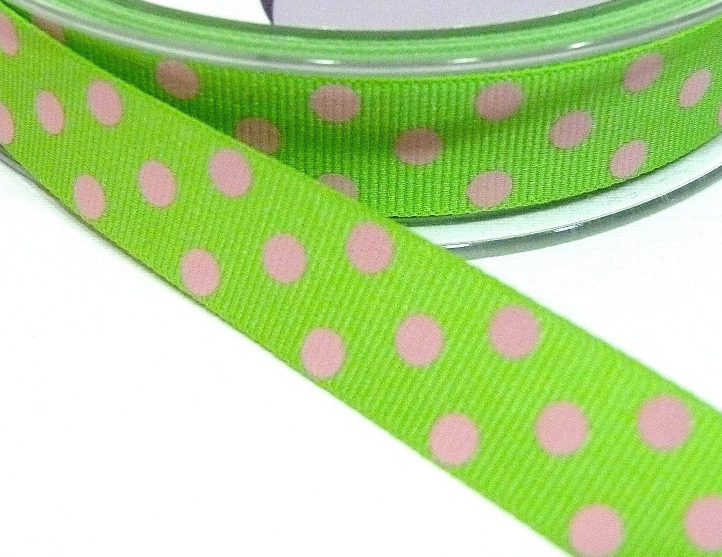 15mm wide Polka Dot Ribbon