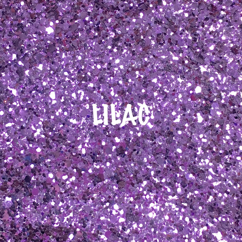 Glitz Chunky Glitter Fabric - Lilac