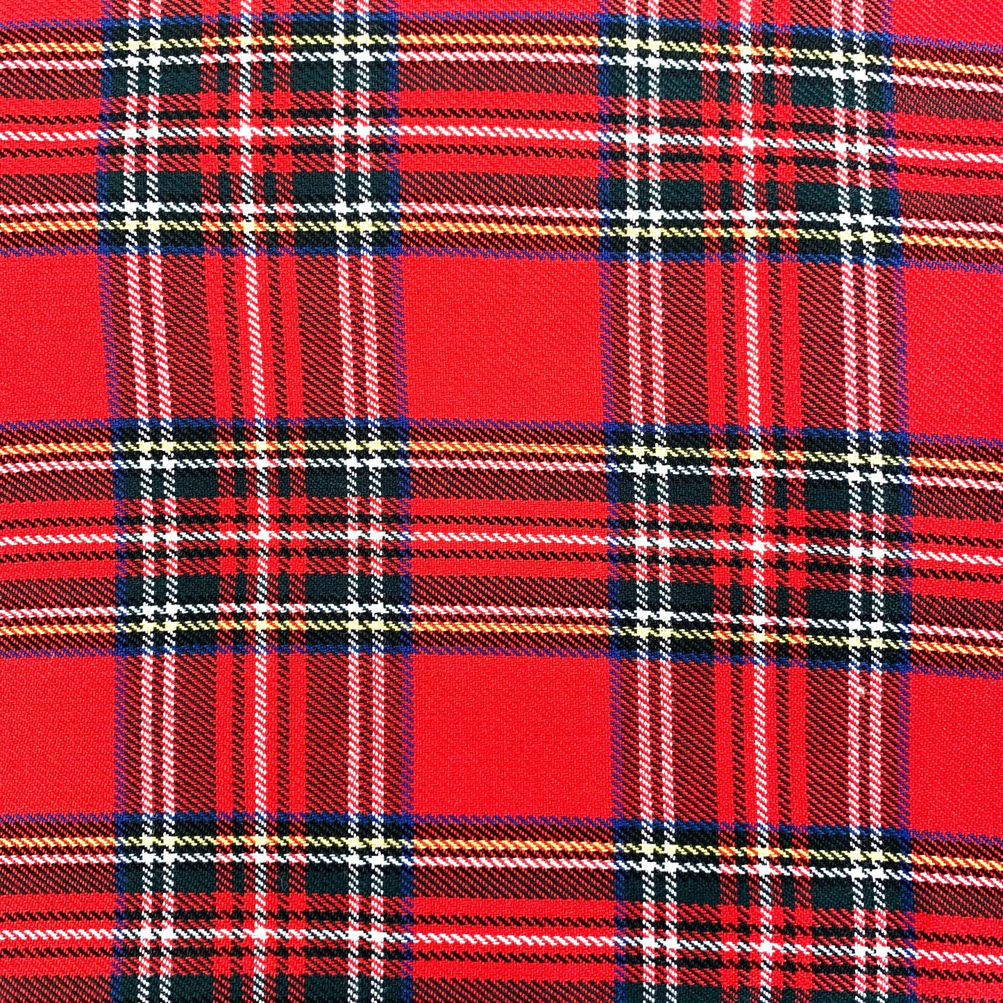 Tartan Fabric Felt Sheet - Red