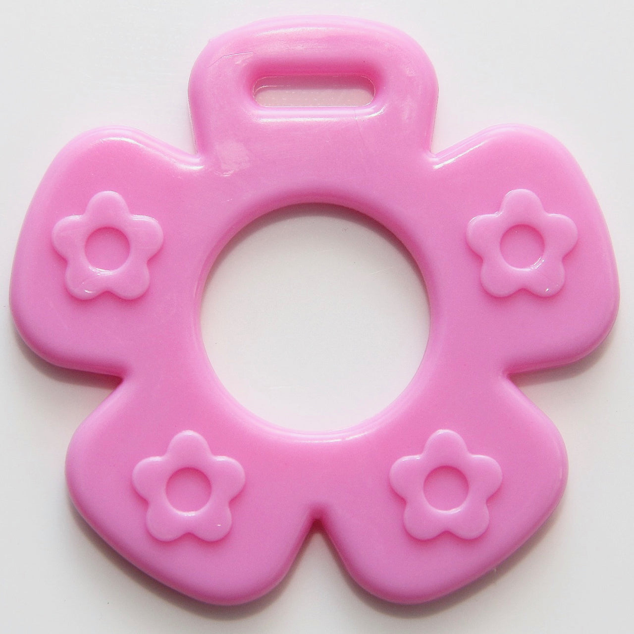 Ribbon Attached Teether - Flower - EN71, REACH & Annex II Compliant