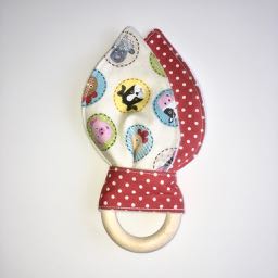 Wooden Rabbit Ears Sewing Kit