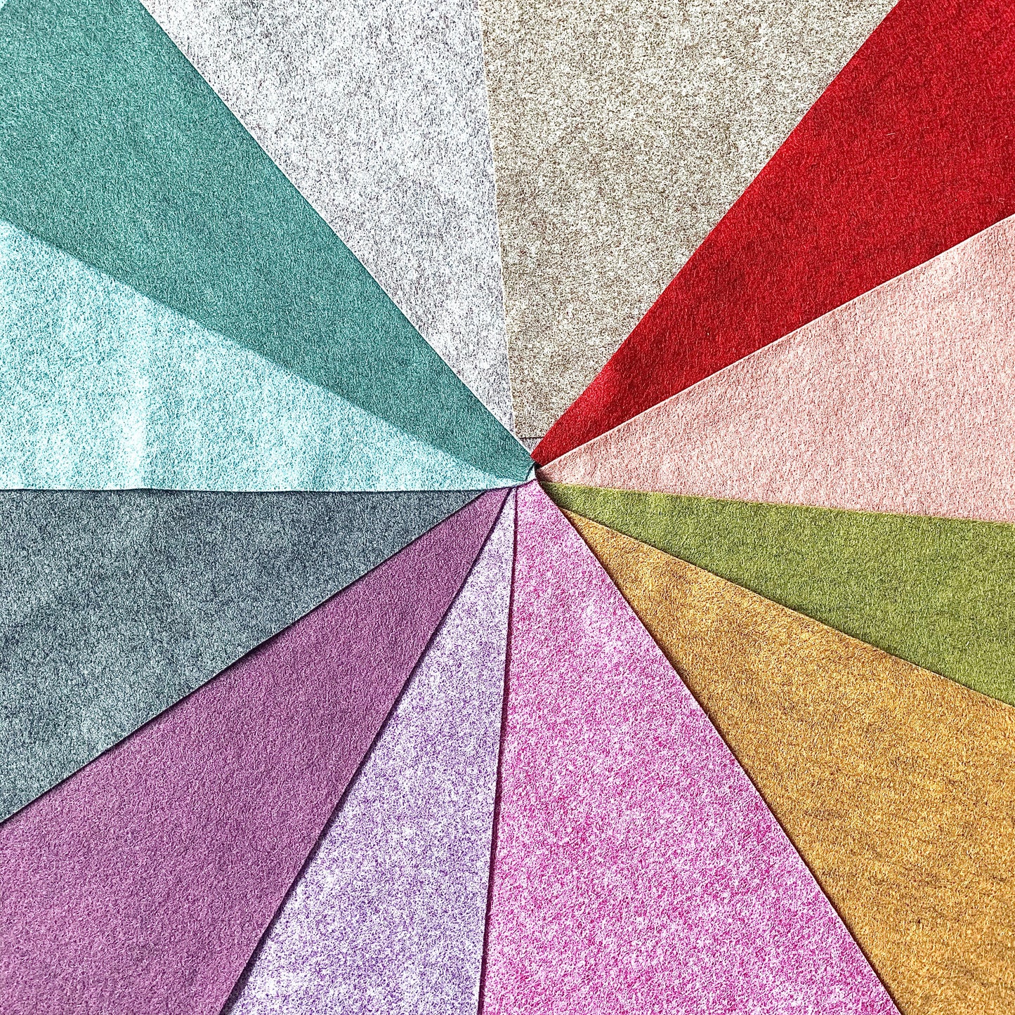 Wool Blend Heathered Felt - Colour Collection - EN71, REACH & Annex II Compliant