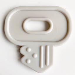 Ribbon Attached Teether - Key - EN71, REACH & Annex II Compliant