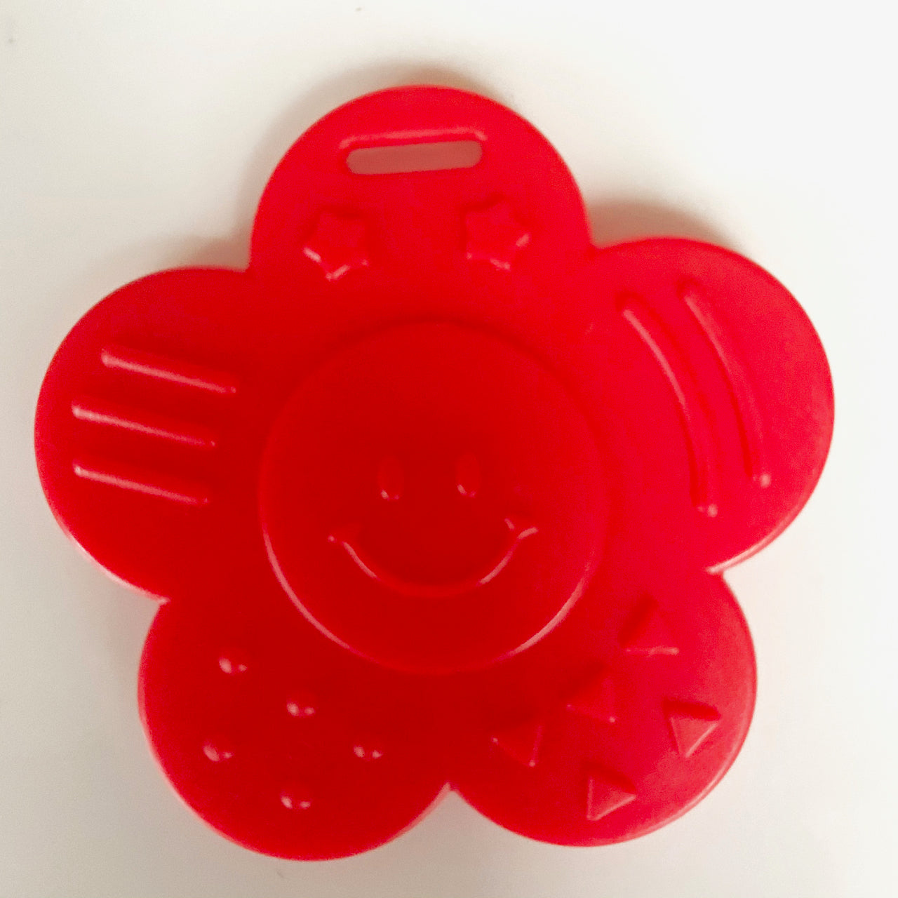Ribbon Attached Teether - Smiley Face - EN71, REACH & Annex II Compliant