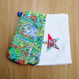 Oven Glove & Tea Towel Sewing Kit