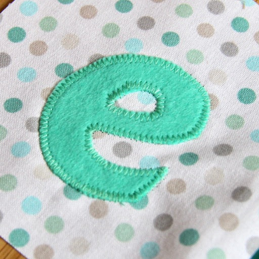 Alphabet Name Cubes Sewing Pattern with foam cubes