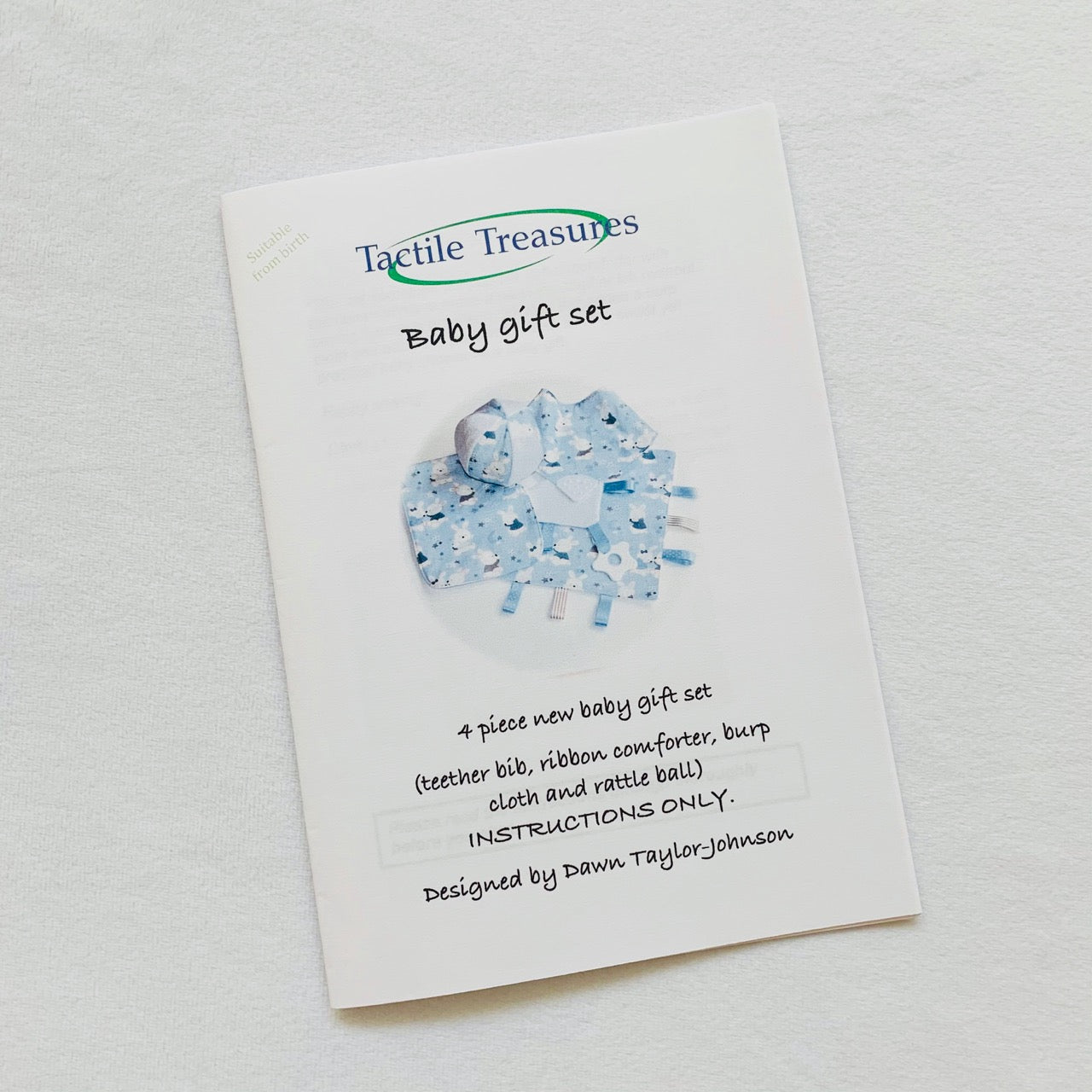 Tactile Treasures 4 piece Baby Set Pattern