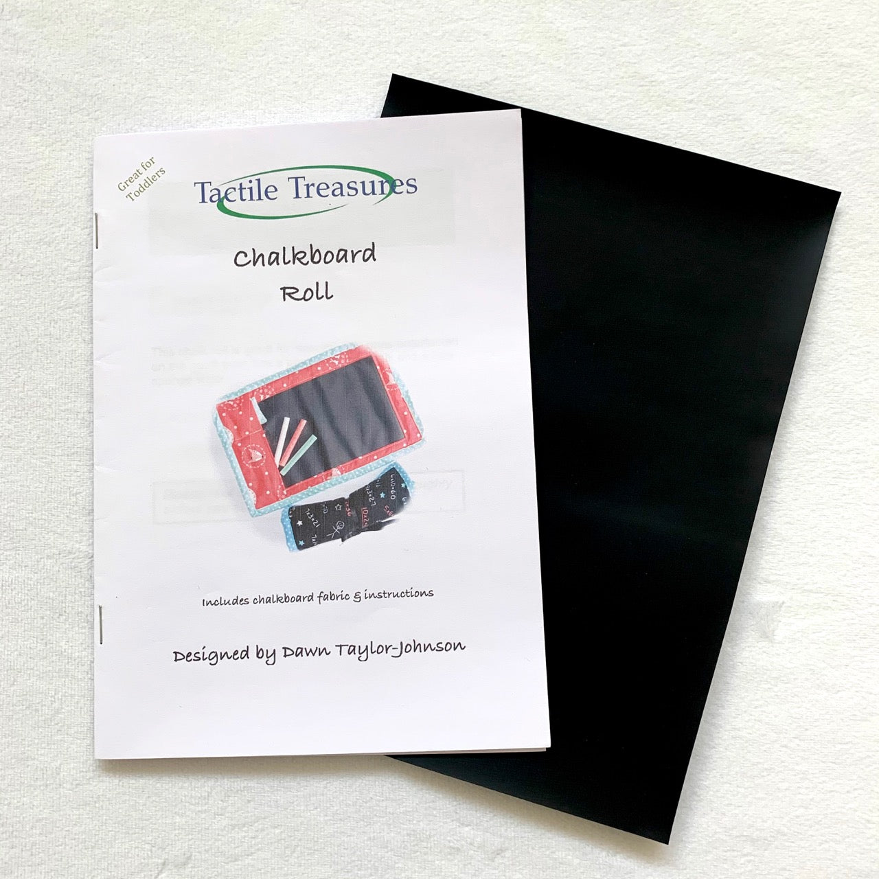 Chalkboard Roll - Sewing Pattern and Chalkboard Fabric
