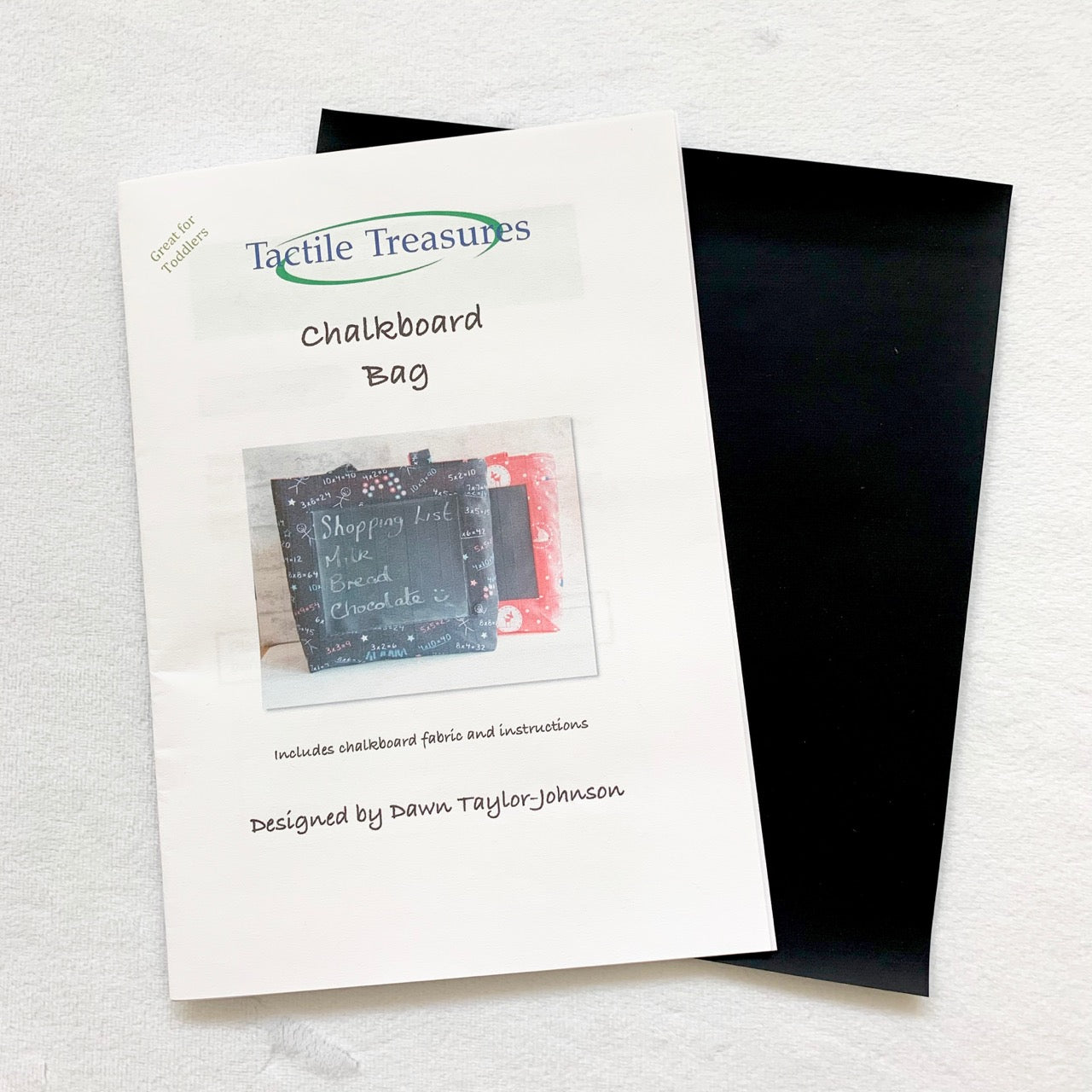 Chalkboard Bag - Sewing Pattern and chalk fabric