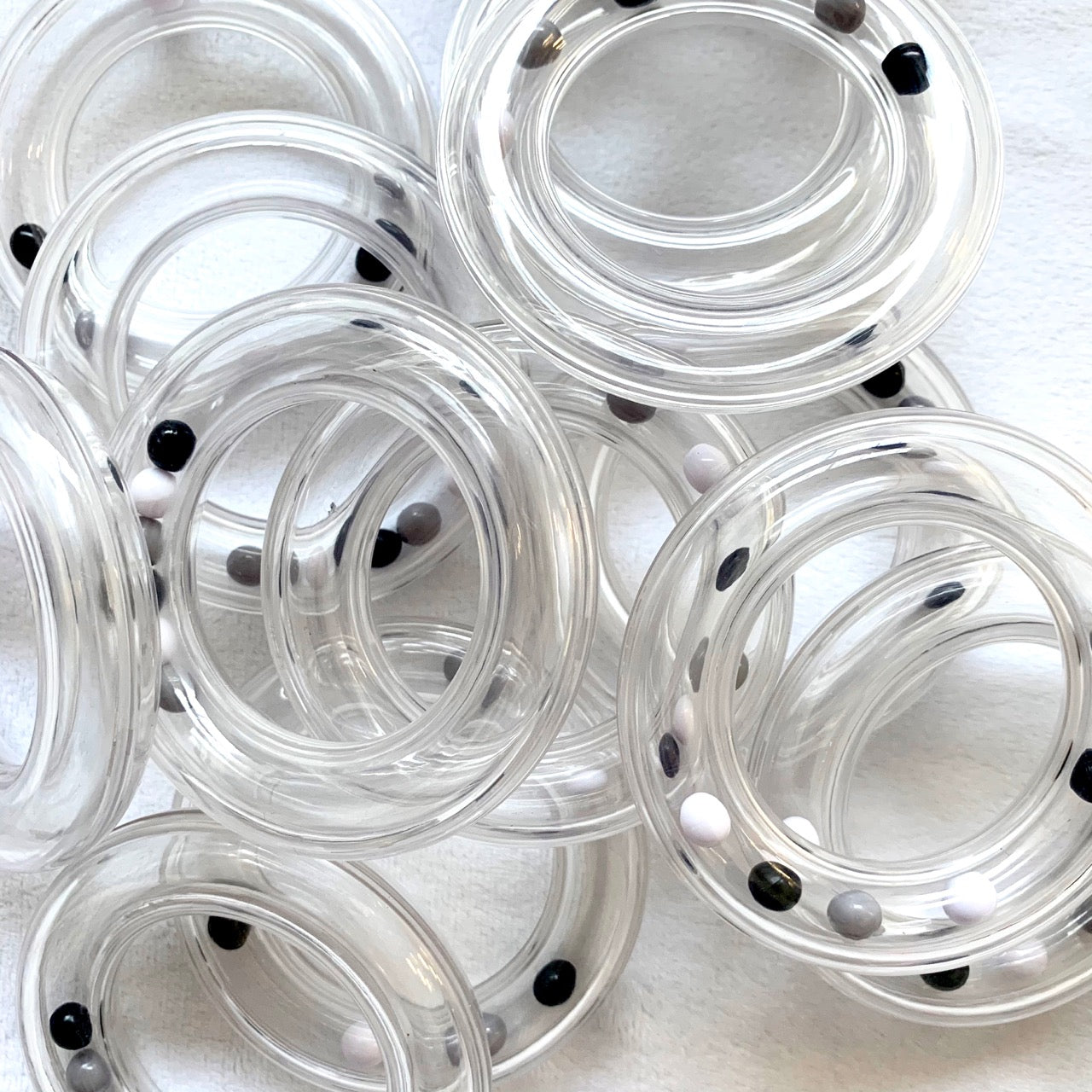 Rattle Rings - Monochrome  - EN71, REACH & Annex II Compliant
