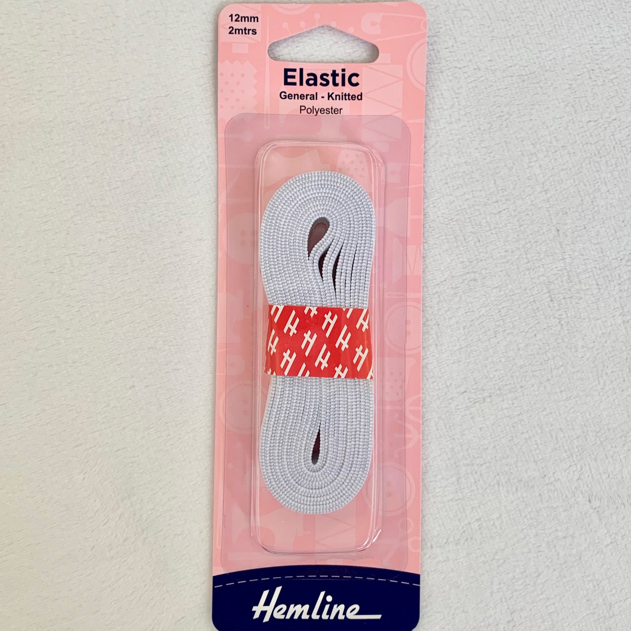 Hemline General Purpose Elastic 2m x 12mm