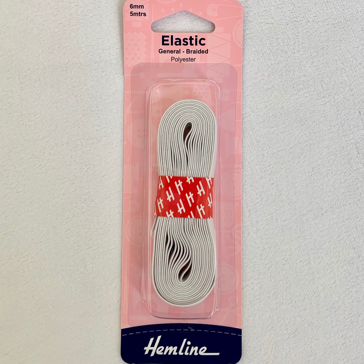 Hemline General Purpose Elastic 6mm x 5m