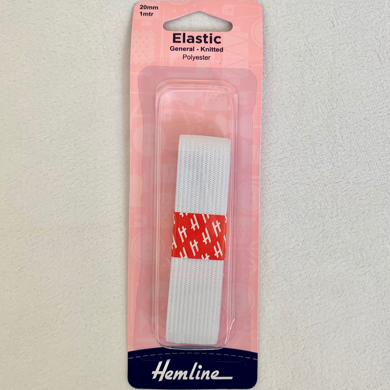 Hemline General Purpose Elastic 20mm x 1m