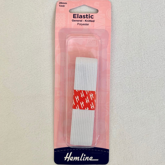 Hemline General Purpose Elastic 20mm x 1m