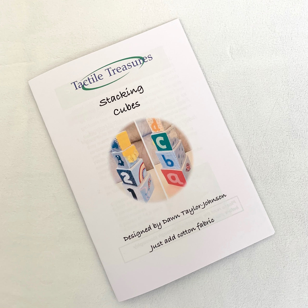 Tactile Treasures Stacking Cubes Sewing Pattern